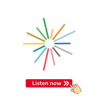 Transparently.AI logo with a call-to-action button below asking blog readers to listen now.